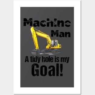 Machine man. Posters and Art